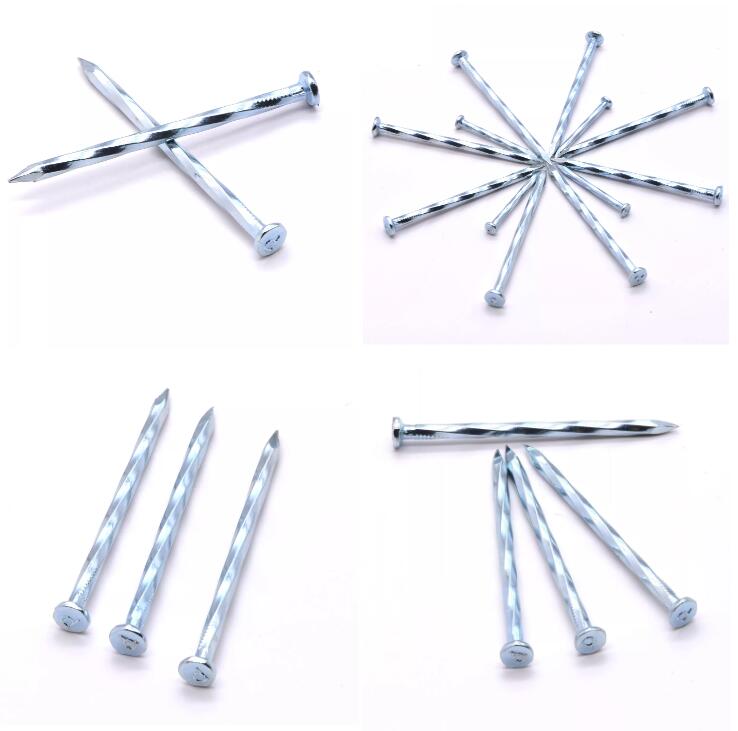 Angular Spiral shank concrete nails--BEST Hardware