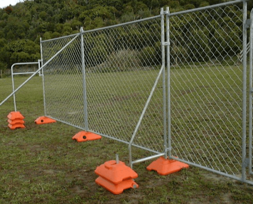 Slope protection chain link fence