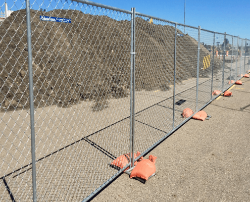 Mining chain link fence