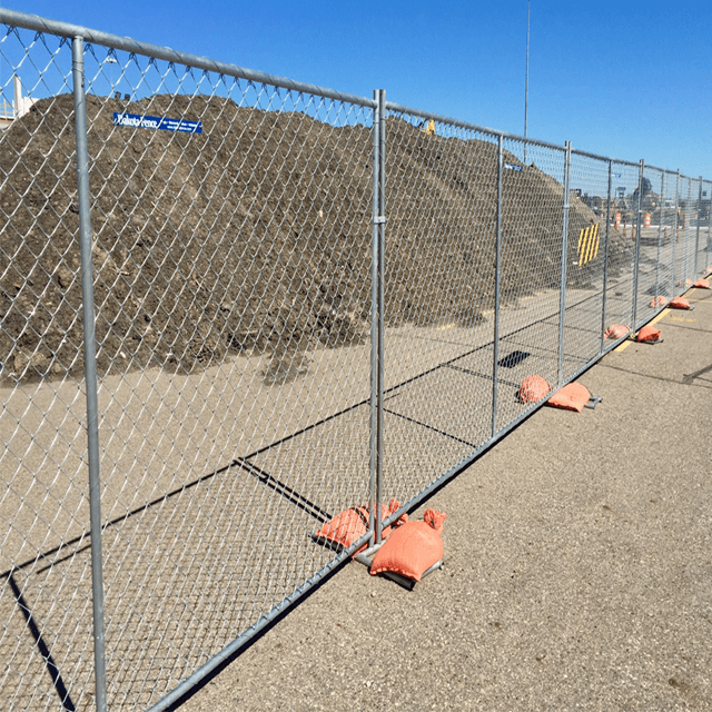 Mining chain link fence